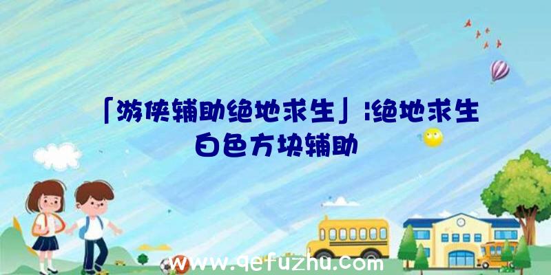 「游侠辅助绝地求生」|绝地求生白色方块辅助